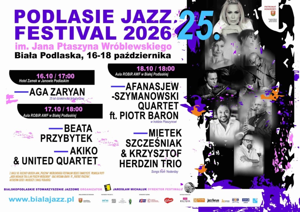Podlasie Jazz Festival wraca na trzy dni. Koncerty w Białej Podlaskiej i Janowie Podlaskim