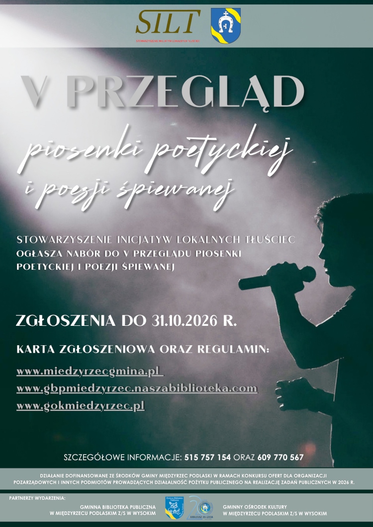 Tłuściec: trwa nabór do V Przeglądu Piosenki Poetyckiej i Poezji Śpiewanej