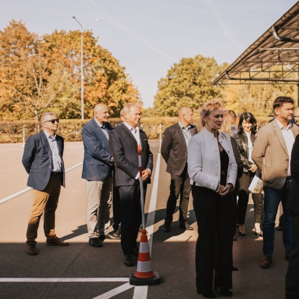 Goście podczas otwarcia odnowionego WORD w Białej Podlaskiej